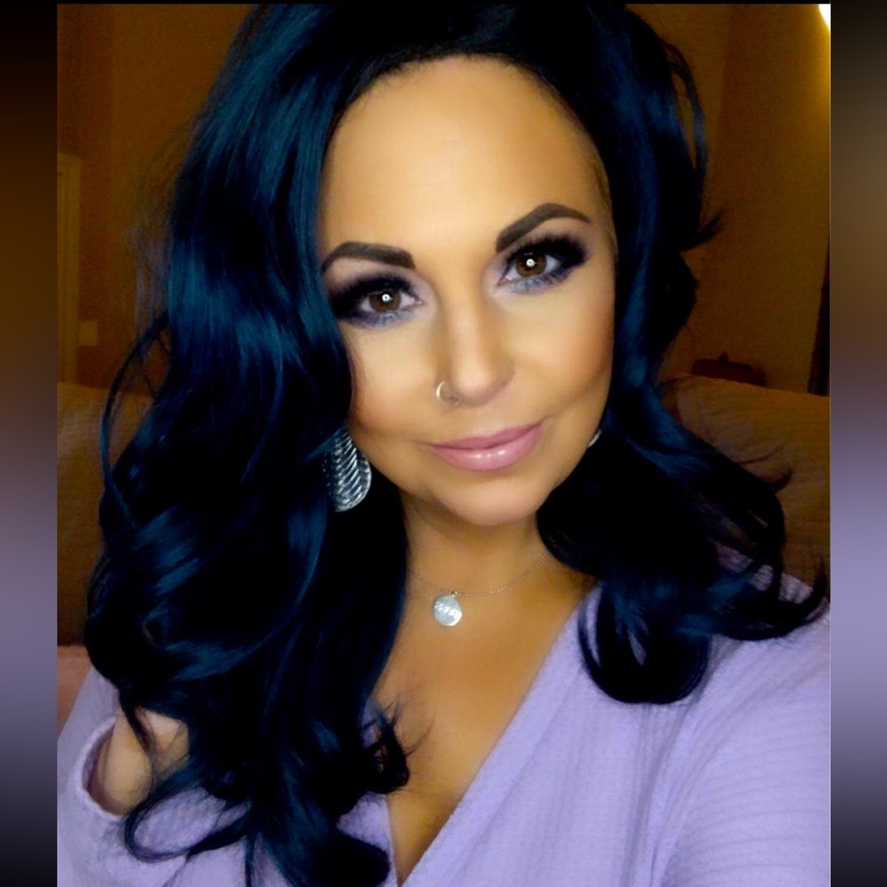 Dark Navy/Teal Wig